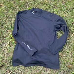 LG Men's Black Long Sleeve Golf Tee